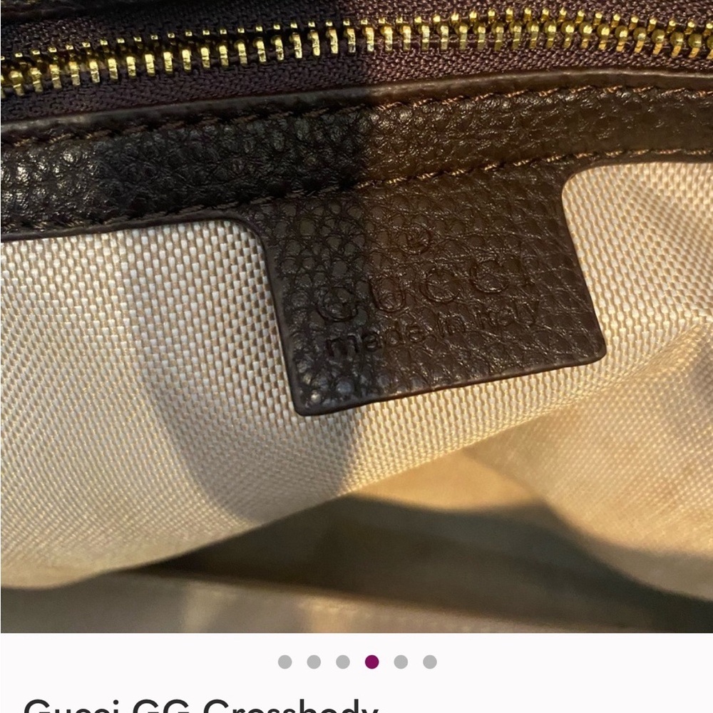 Gucci Beige and Brown GG Crossbody Bag_Asis sale. No cancellations or refunds. - Picture 3 of 16